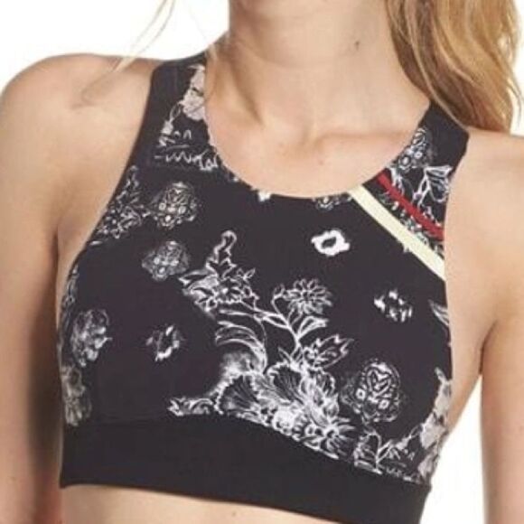 Free People Movement Freestyle Sports Bra Printed Floral XS Racerback NWOT - Picture 3 of 6